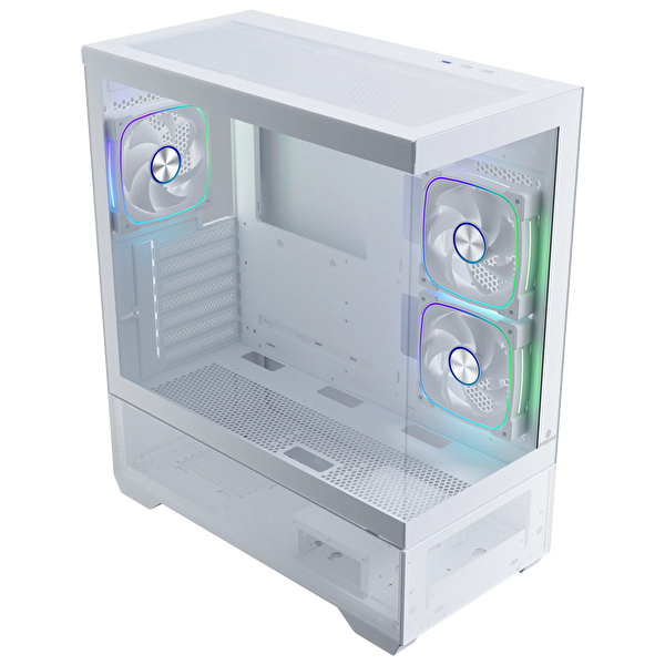 GameBooster NYVRA ALPHA 750W 80+ Bronze SeaView ARGB ATX3.1 PCI-E 5.1 Beyaz ATX Mid Tower Kasa