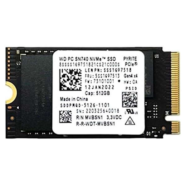 WD SN740 512 GB M.2 22x42 NVMe SSD