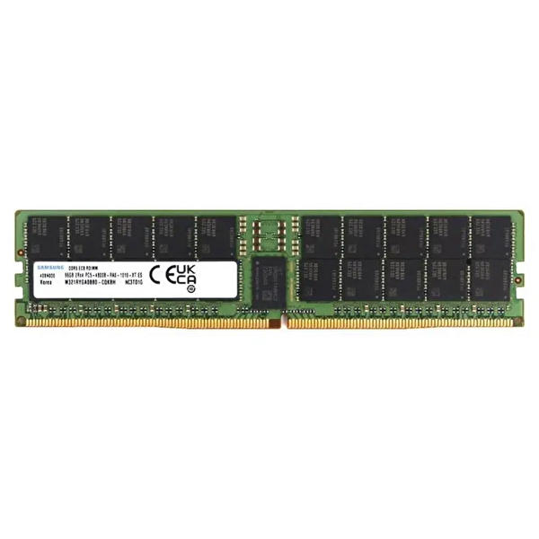 Samsung 96GB DDR5 4800MHz 2Rx4 PC5-4800B EC8 RDIMM Sunucu Ram M321RYGA0BB0-CQKZH