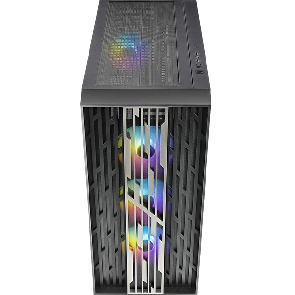 Vento VG4252L 850W Tempered Glass Mesh USB 3.0 USB-C ARGB E-ATX Siyah Bilgisayar Kasası