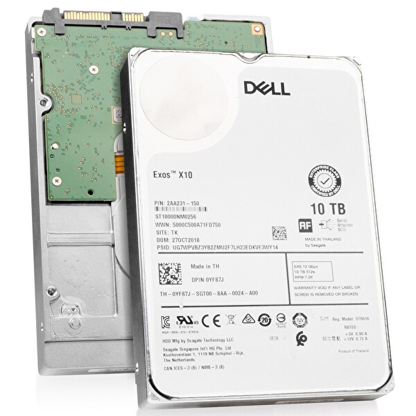 Dell EnterPrise Exos X10 10TB 7.2K 12G 512E SAS 3.5