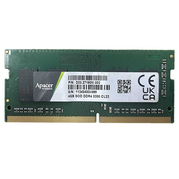 Apacer D23.2719M.002 4GB DDR4 3200MHz CL22 Notebook Ram