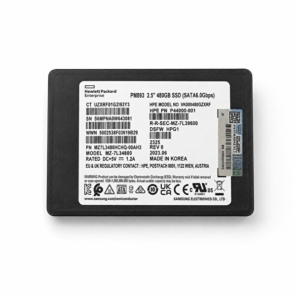 Hp-E PM883 MZ-7L34800 VK000480GZXRF 480 GB Sata 6 Gbps 2.5'' Sunucu SSD