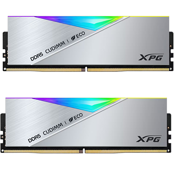 XPG Lancer AX5CU8400C4024G-DCLACRSG 48 GB (2x24) RGB 8400 MHz CL40 CU-DIMM DDR5 Gümüş Dual Kit RAM