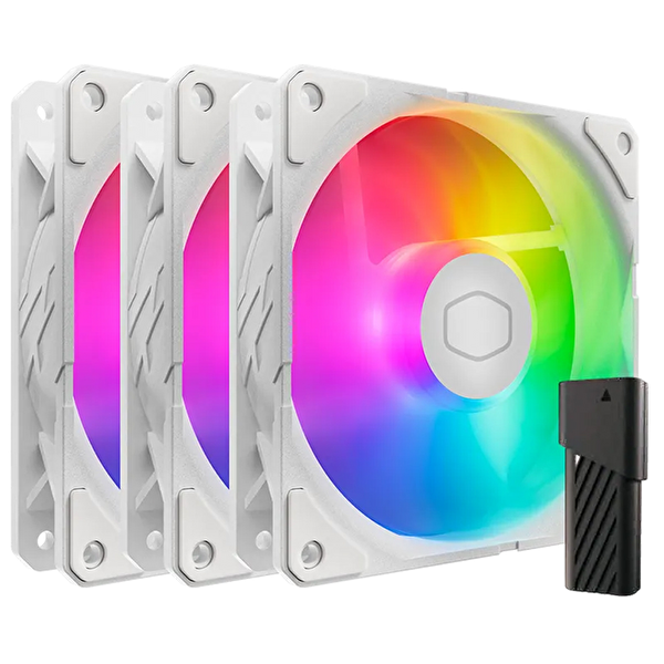 Cooler Master SickleFlow Edge 360 ARGB Beyaz Kasa Fanı 3'lü