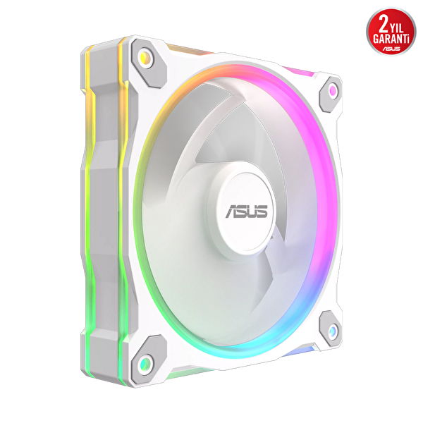 Asus Prime MR120 Reverse ARGB 120 MM Beyaz Kasa Fanı