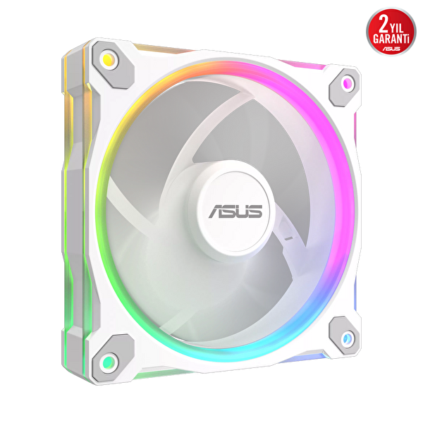 Asus Prime MR120 Reverse ARGB 120 MM Beyaz Kasa Fanı