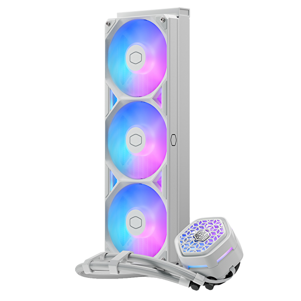 Cooler Master MasterLiquid Atmos II VRM Pompa ARGB 360 MM Beyaz İşlemci Sıvı Soğutucu