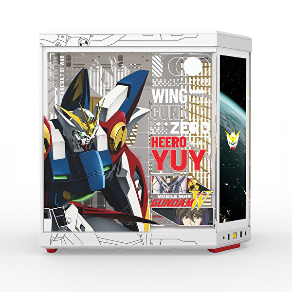 HYTE Y70 Touch Gundam Wing Temperli Cam USB 3.2 E-ATX Dual Chamber Mid Tower Dokunmatik Ekranlı Gaming Kasa CS-HYTE-Y70TTI-GWING