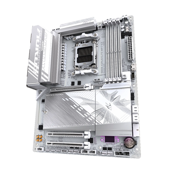 Gigabyte B850 Aorus Elite WiFi7 ICE 8200 MHz OC DDR5 Soket AM5 M.2 USB-C HDMI DP ATX Anakart