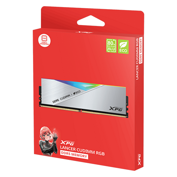 XPG AX5CU8800C4224G-DCLACRSG Lancer Silver 48 GB (2x24 GB) RGB 8800 MHz CL42 Intel XMP DDR5 Gümüş Dual Kit RAM
