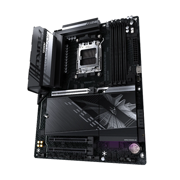 Gigabyte B850 AORUS Elite WiFi7 8200 MHz OC DDR5 Soket AM5 M.2 USB-C HDMI DP ATX Anakart
