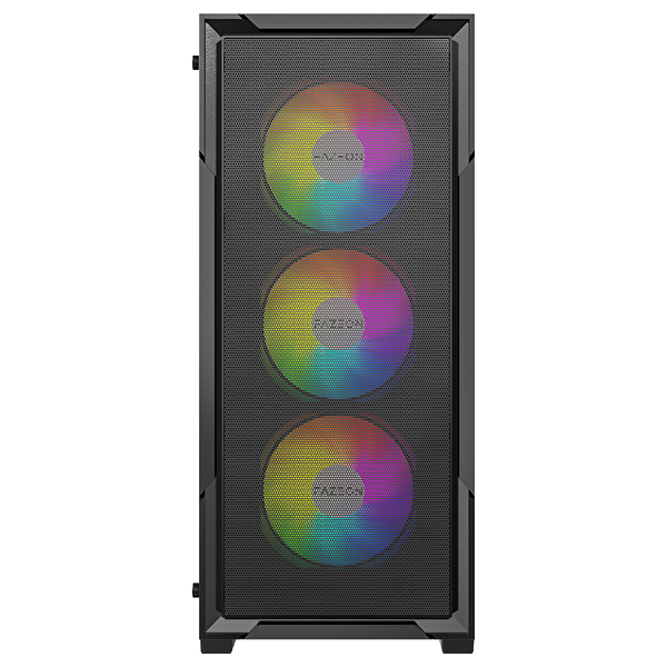 Fazeon F11 Plus 650W 80 Plus Bronze Temperli Cam Mesh 4x RGB Fanlı Siyah ATX Oyuncu Kasası