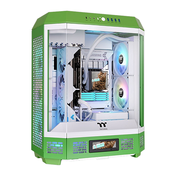 Thermaltake The Tower 600 Açık Yeşil Temperli Cam USB 3.2 ATX Mid Tower Oyuncu Kasası