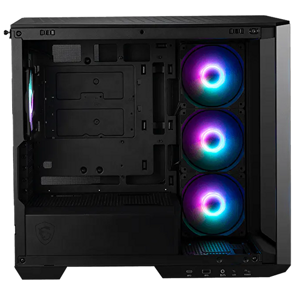 MSI MAG Pano M100R PZ B65 650W 80 Plus Bronze Temperli Cam ARGB Siyah mATX Bilgisayar Kasası