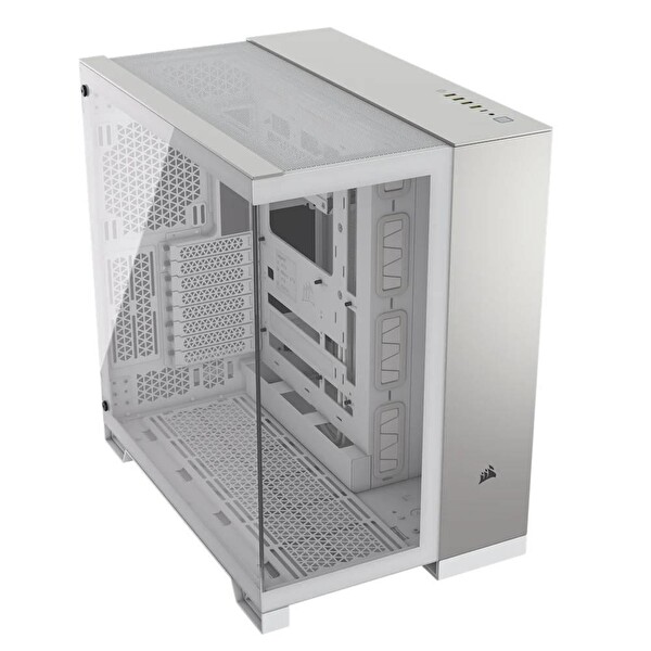 Corsair 6500X Temperli Cam Çift Odalı USB 3.2 Type-C Beyaz/Saten Gri E-ATX Mid Tower Oyuncu Kasası