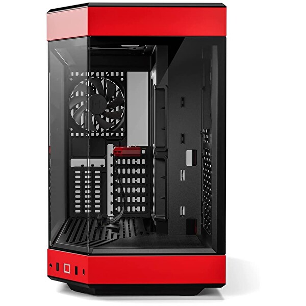 HYTE Y60 Siyah-Kırmızı Temperli Cam USB 3.2 E-ATX Premium Mid Tower Bilgisayar Kasası CS-HYTE-Y60-BR