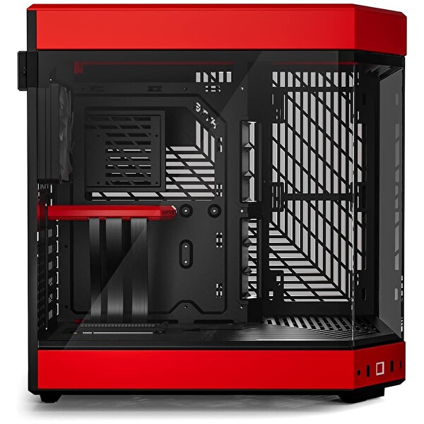 HYTE Y60 Siyah-Kırmızı Temperli Cam USB 3.2 E-ATX Premium Mid Tower Bilgisayar Kasası CS-HYTE-Y60-BR