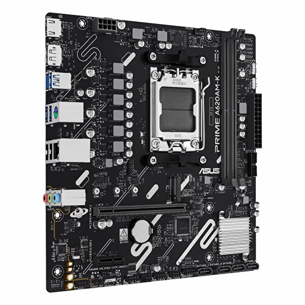 Asus Prime A620AM-K DDR5 7600MHz OC M.2 HDMI/DP PCIe 4.0 AM5 mATX Anakart