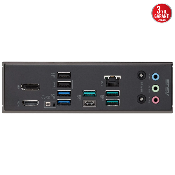 Asus B850 Max Gaming WiFi 8400 MHz(OC) DDR5 Soket AM5 M.2 HDMI DP ATX Anakart