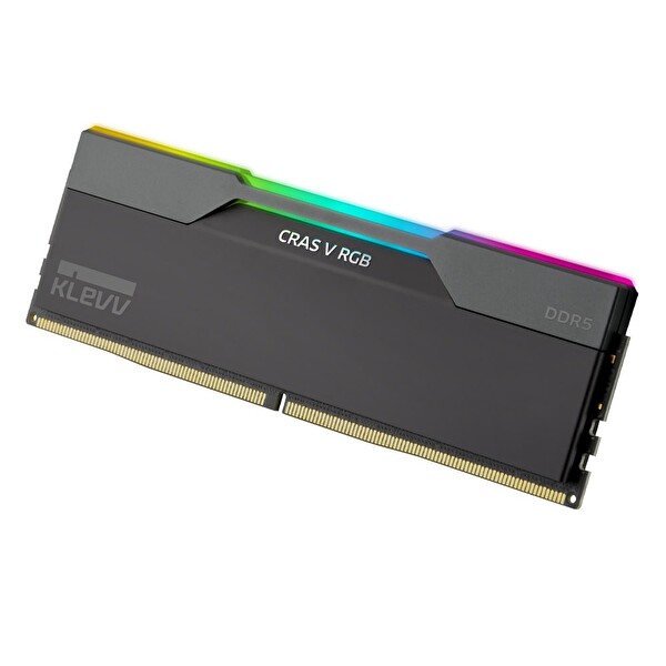 Klevv CRAS V RGB 128GB 2x64GB 6000MHz CL32 Intel XMP 3.0 AMD EXPO DDR5 Obsidian Siyah Ram KD5CGUB80-60A320G