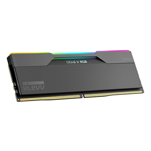 Klevv CRAS V RGB 128GB 2x64GB 6000MHz CL32 Intel XMP 3.0 AMD EXPO DDR5 Obsidian Siyah Ram KD5CGUB80-60A320G