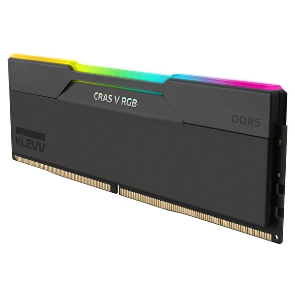 Klevv CRAS V RGB 128GB 2x64GB 6000MHz CL32 Intel XMP 3.0 AMD EXPO DDR5 Obsidian Siyah Ram KD5CGUB80-60A320G