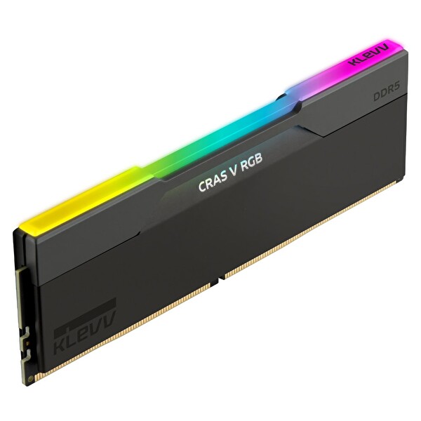 Klevv CRAS V RGB 128GB 2x64GB 6000MHz CL32 Intel XMP 3.0 AMD EXPO DDR5 Obsidian Siyah Ram KD5CGUB80-60A320G
