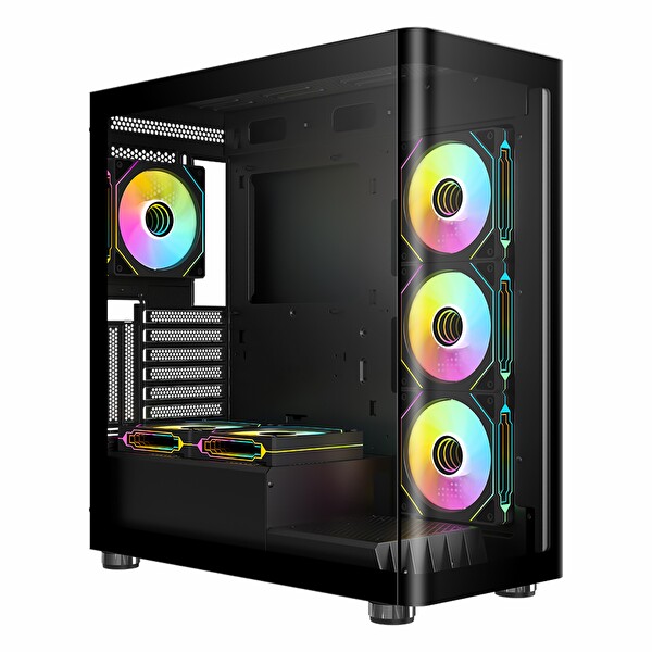 Frisby Vanta-G FC-9570G 750W 80+ Bronz USB 3.2 ARGB ATX Mid Tower Siyah Kasa