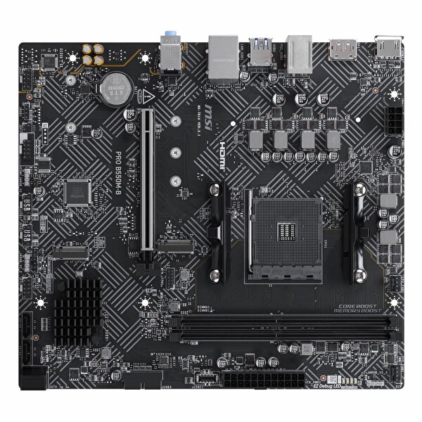 MSI Pro B550M-B DDR4 4600M Hz OC M.2 HDMI/DP PCIe 4.0 AM4 mATX Anakart