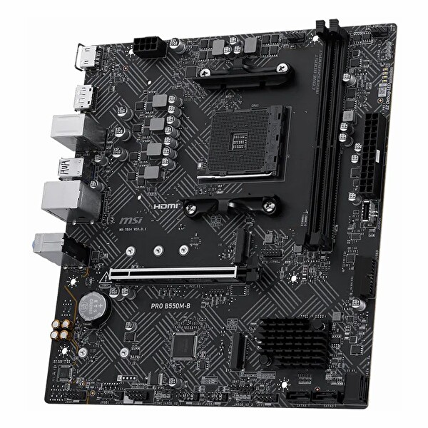 MSI Pro B550M-B DDR4 4600M Hz OC M.2 HDMI/DP PCIe 4.0 AM4 mATX Anakart