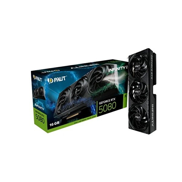 Palit RTX5080 Infinity 3 16GB 256Bit GDDR7 Ekran Kartı NE75080019T2-GB2035S