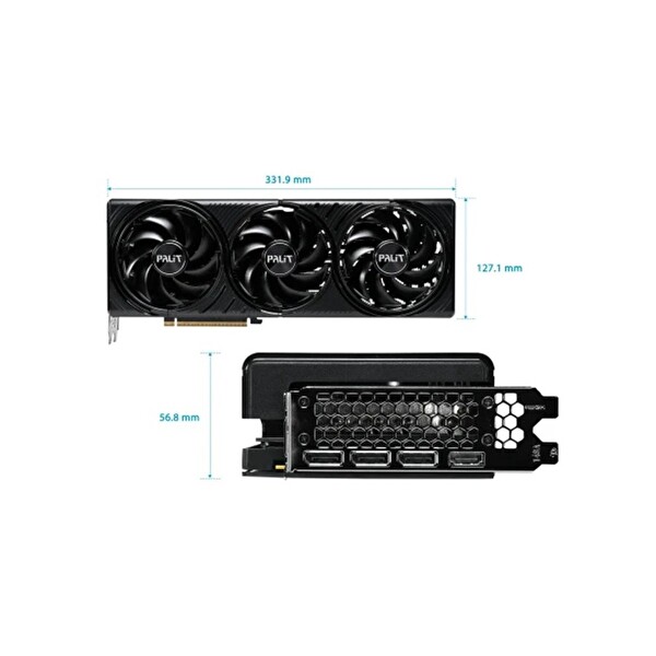 Palit RTX5080 Infinity 3 16GB 256Bit GDDR7 Ekran Kartı NE75080019T2-GB2035S