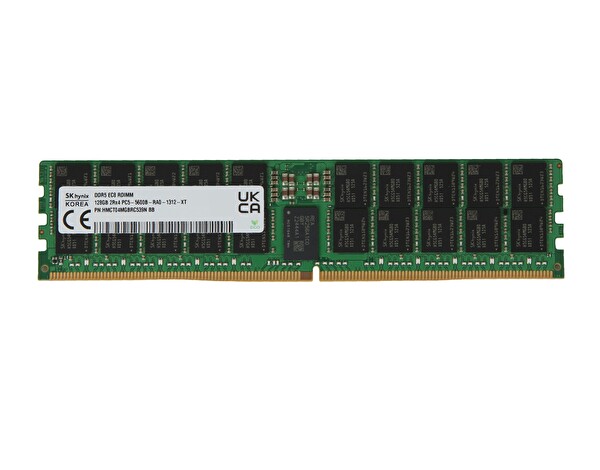 SK Hynix 128GB DDR5 5600MHz 2Rx4 PC5-5600B CL46 EC8 RDIMM Server Sunucu Ram HMCT04MGBRC539N