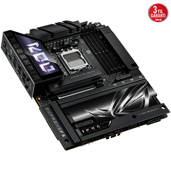 Asus ROG Crosshair X870E Hero BTF 8600 MHz(OC) DDR5 Soket AM5 M.2 HDMI DP ATX Anakart