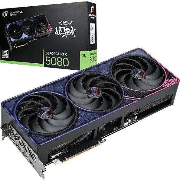 Colorful iGame Ultra W OC GeForce RTX5080 16GB-V-V2 GDDR7 256BİT Oyuncu Ekran Kartı