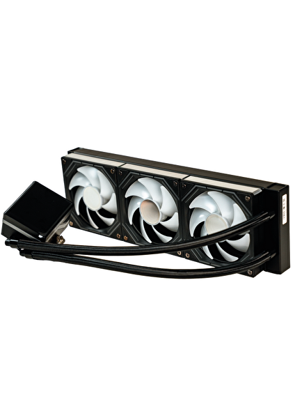 Aerstone Gaming Coolvision 360 MM LCD Ekranlı Intel AMD uyumlu Siyah Sıvı Soğutucu