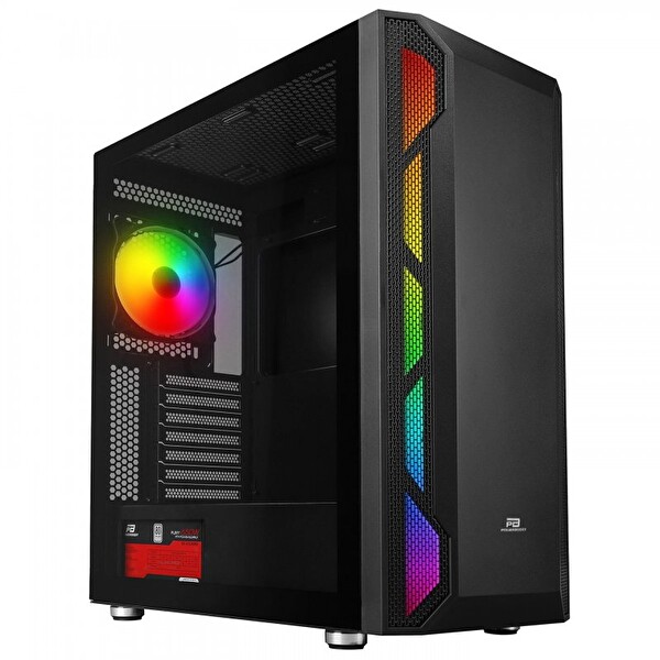 Power Boost PB-P3701B ATX Argb Fan 80+ Siyah 650W Oyuncu Bilgisayar Kasası