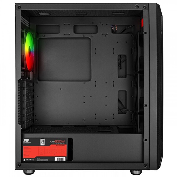 Power Boost PB-P3701B ATX Argb Fan 80+ Siyah 650W Oyuncu Bilgisayar Kasası