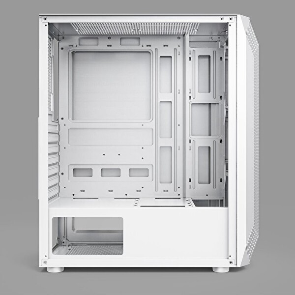 Power Boost VK-P1882BW ATX Fixed Rainbow Fan 80+ Beyaz 650w Oyuncu Bilgisayar Kasası