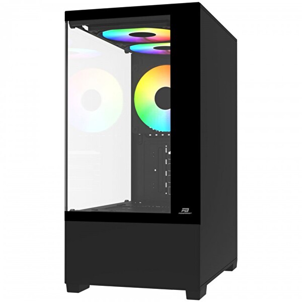 Power Boost PB-M5001B Sea View M-Atx 3X Gökkuşağı Fan Siyah Akvaryum 500W Oyuncu Bilgisayar Kasası