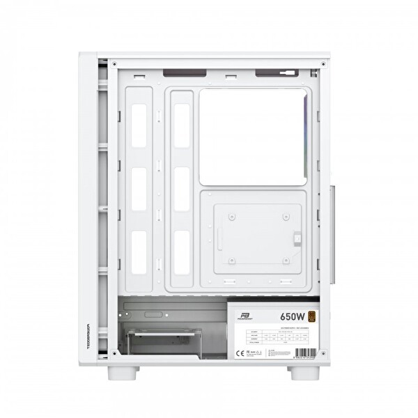 Power Boost PB-A5065W ATX 4X Argb Fan 80+ Bronz Beyaz 650W Oyuncu Bilgisayar Kasası