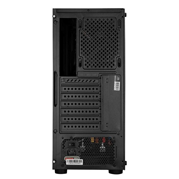 Power Boost VK-D501M ATX Single Ring Gökkuşağı Fan 80+ Siyah 650W Oyuncu Bilgisayar Kasası