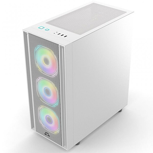 Power Boost X-12W ATX USB3.0 Mesh 4Xargb Fan Beyaz Psu Yok Oyuncu Kasa