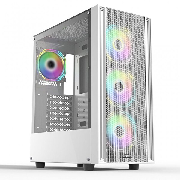 Power Boost X-12W ATX USB3.0 Mesh 4Xargb Fan Beyaz Psu Yok Oyuncu Kasa