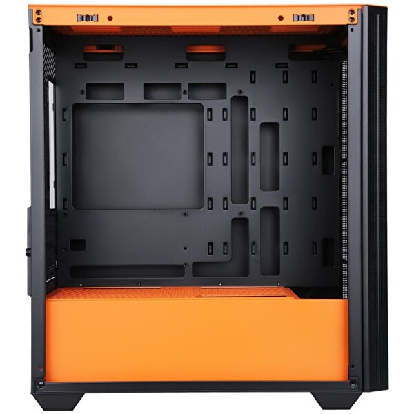 Power Boost PB-P2252BO ATX Ring Argb Fan Turuncu Psu Yok Oyuncu Bilgisayar Kasası