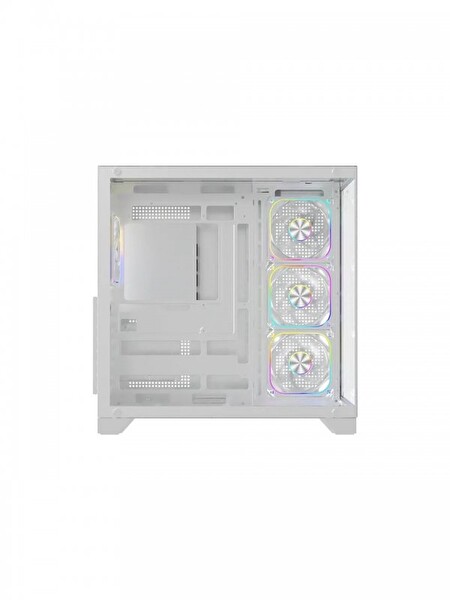 Power Boost PB-C9025W Sea View ATX 4X Argb Pwm Fan 80+ Bronze Beyaz Akvaryum 750W Oyuncu Bilgisayar Kasası