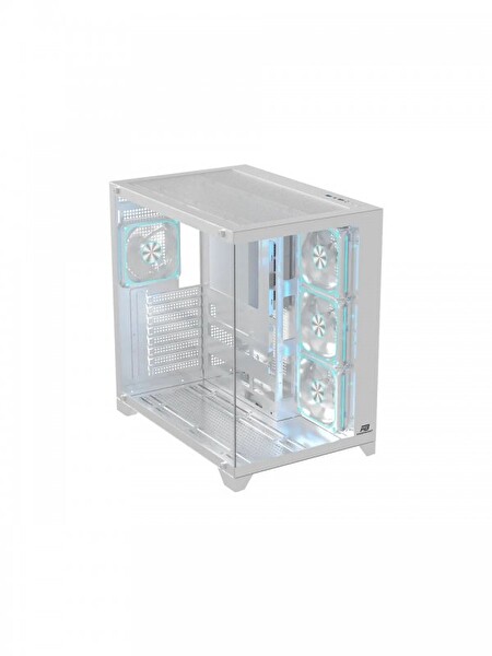 Power Boost PB-C9025W Sea View ATX 4X Argb Pwm Fan 80+ Bronze Beyaz Akvaryum 750W Oyuncu Bilgisayar Kasası