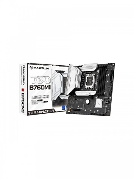 Maxsun Terminatör B760ITX D4 Wifi V3 5333 OC DP HDMI M.2 ITX DDR4 1700PIN Anakart