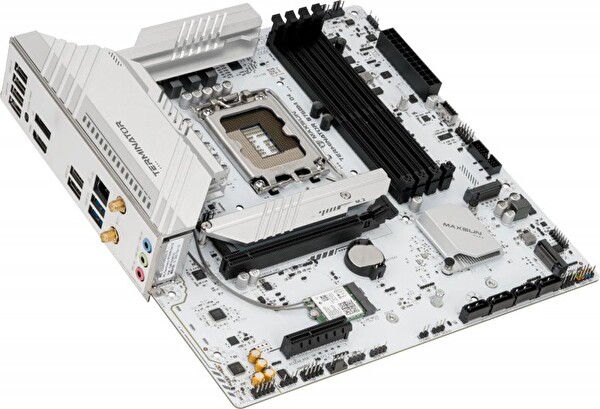 Maxsun Terminatör B760M-D4-ICE 4400 OC DP HDMI M.2 MATX Beyaz DDR4 1700PIN Anakart